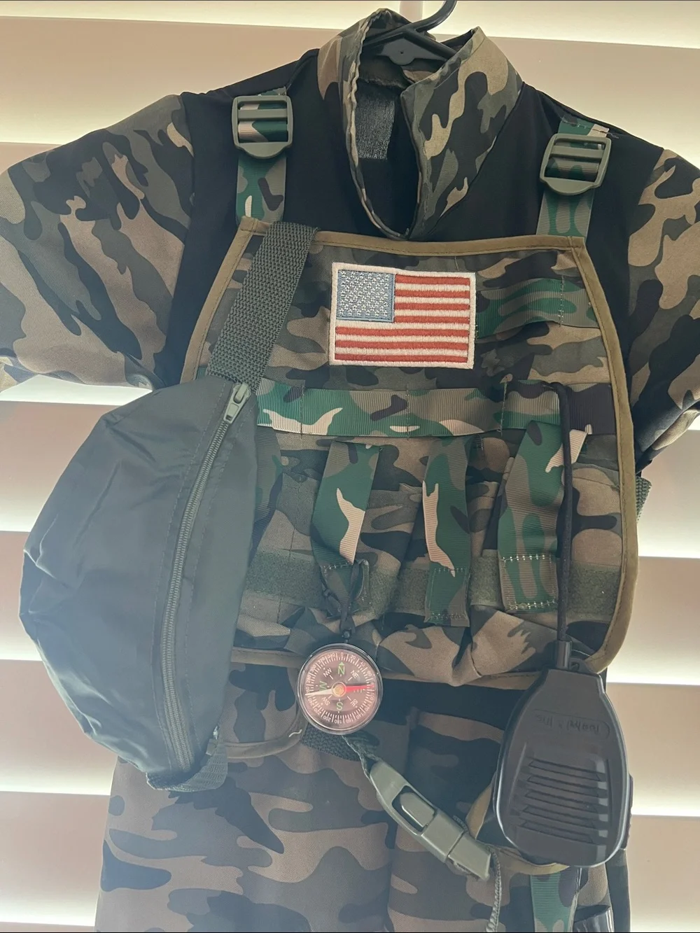 Teetot & Co Kids Camo Soldier Costume with Tactical Vest - Green Camo